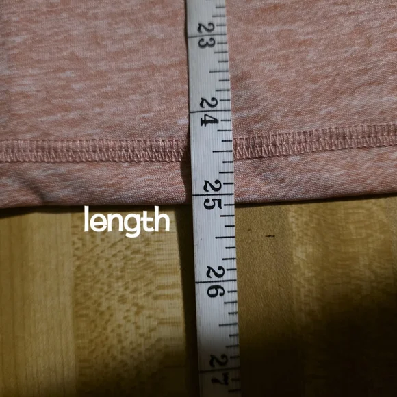 Ideology Mauve Heather V Neck Short Sleeve Tee (TS43) - Picture 8 of 9